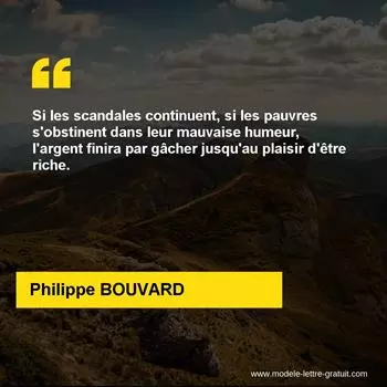 Citation Philippe BOUVARD