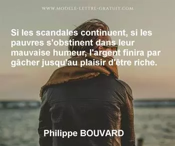 Citation de Philippe BOUVARD