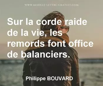 Citation de Philippe BOUVARD