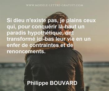 Citation de Philippe BOUVARD
