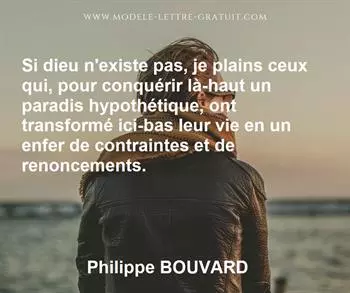 Citation de Philippe BOUVARD