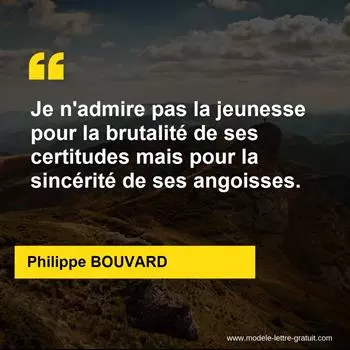 Citation Philippe BOUVARD