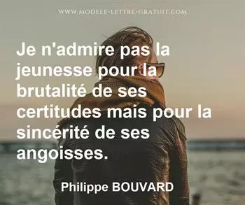 Citation de Philippe BOUVARD