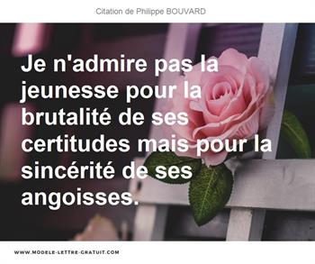 Citations Philippe BOUVARD