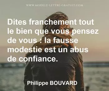Citation de Philippe BOUVARD