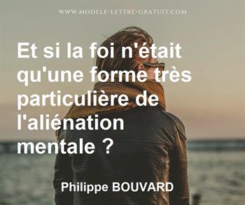 Citation de Philippe BOUVARD