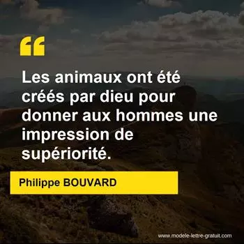 Citation Philippe BOUVARD