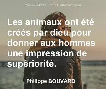 Citation de Philippe BOUVARD