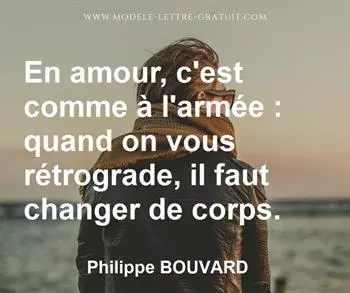 Citation de Philippe BOUVARD