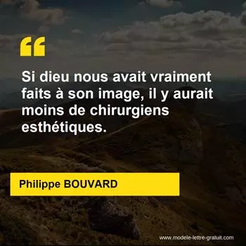 Citation Philippe BOUVARD