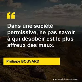 Citation Philippe BOUVARD