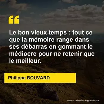 Citation Philippe BOUVARD