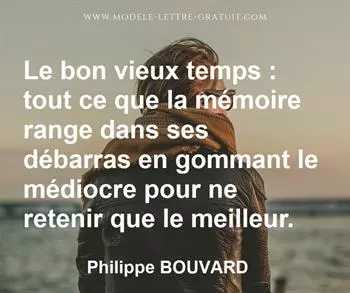 Citation de Philippe BOUVARD