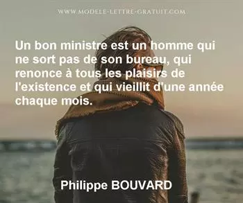 Citation de Philippe BOUVARD