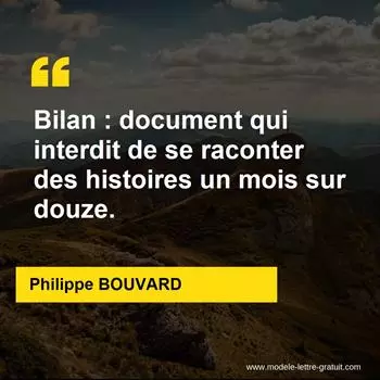 Citation Philippe BOUVARD