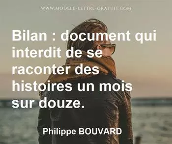 Citation de Philippe BOUVARD