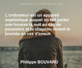 Citation de Philippe BOUVARD