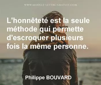 Citation de Philippe BOUVARD