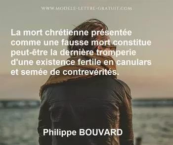 Citation de Philippe BOUVARD