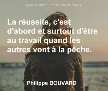 Citation de Philippe BOUVARD