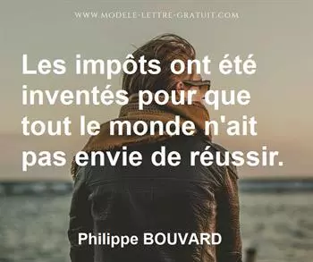 Citation de Philippe BOUVARD