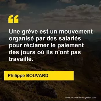 Citation Philippe BOUVARD