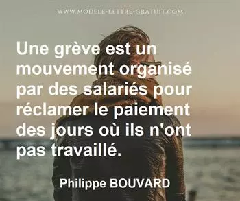 Citation de Philippe BOUVARD