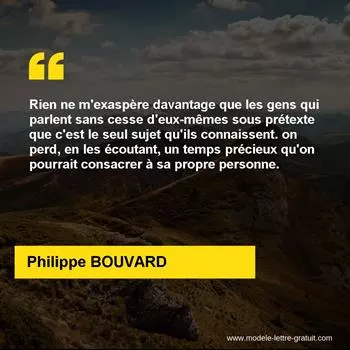 Citation Philippe BOUVARD