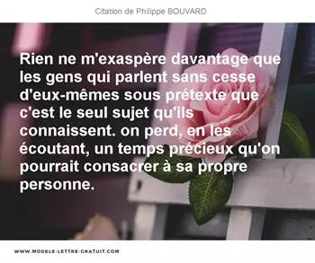Citations Philippe BOUVARD