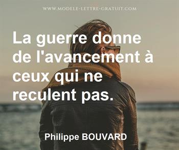 Citation de Philippe BOUVARD