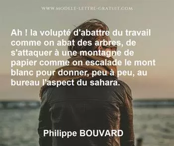 Citation de Philippe BOUVARD