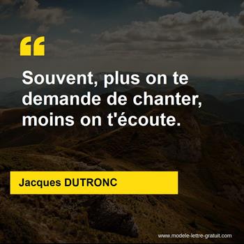 Citation de Jacques DUTRONC