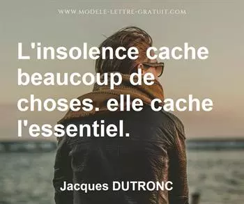 Citation de Jacques DUTRONC