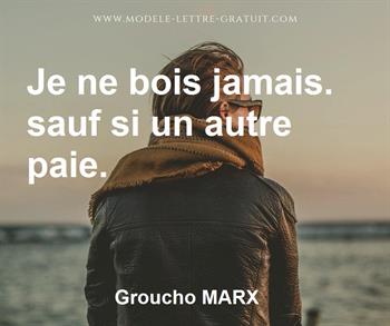 Citation de Groucho MARX