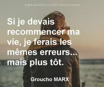 Citation de Groucho MARX