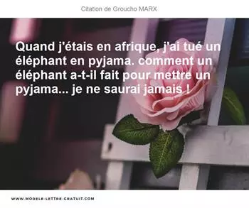 Citations Groucho MARX