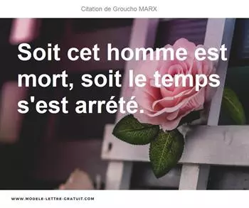 Citations Groucho MARX