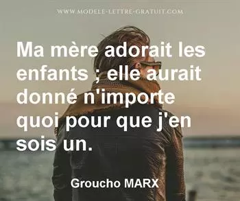 Citation de Groucho MARX