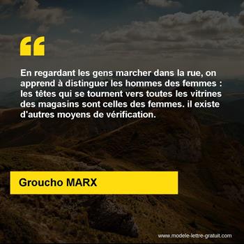 Citation de Groucho MARX