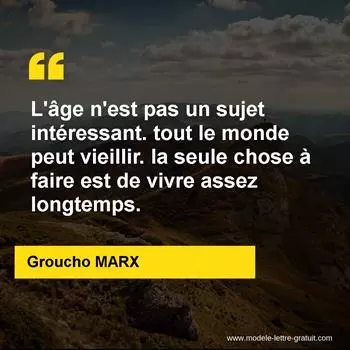 Citation Groucho MARX