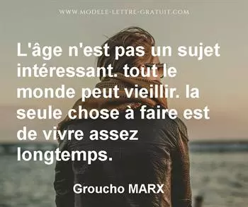 Citation de Groucho MARX