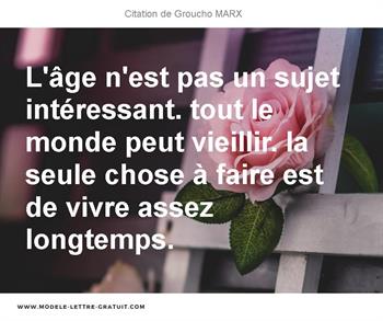 Citations Groucho MARX