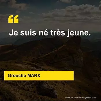 Citation Groucho MARX