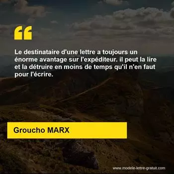 Citation Groucho MARX