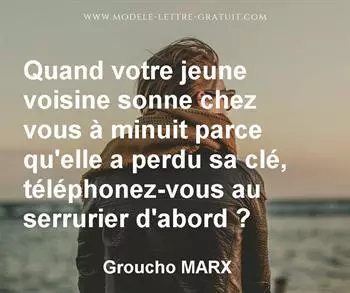 Citation de Groucho MARX