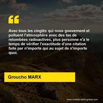 Citation Groucho MARX