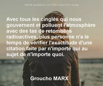 Citation de Groucho MARX