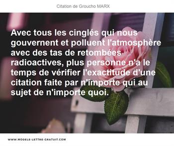 Citations Groucho MARX