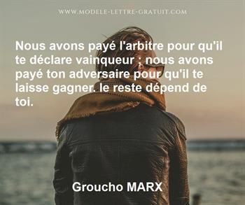 Citation de Groucho MARX