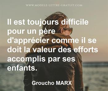 Citation de Groucho MARX